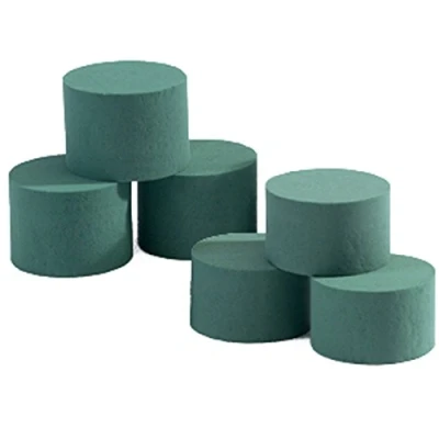 Image of val spicer Oasis Ideal Round Cylinder Wet Foam. Florist Floral Craft Flowers/Floristry Design &amp; Displays 8cm x 6cm Fresh Flowers (Pack of 20)