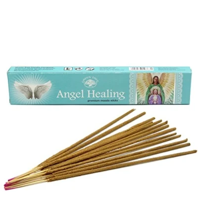 Image of 3 x Green Tree ANGEL HEALING Premium Incense sticks (3 Packs of 12 sticks) 15g