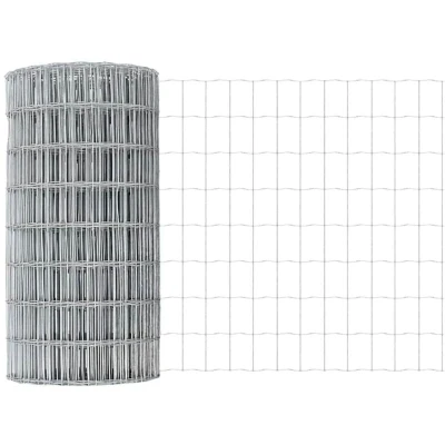 Image of vidaXL Euro Fence 0.4x25 m Galvanised Steel