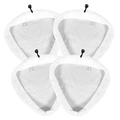 Image of SPARES2GO Microfibre Cloth Cover Pads for Vax S87 T2 Red S88 W1M B CX1 T1 Steam Cleaner Mop (Pack of 4)