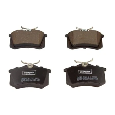 Image of 10030811 Brake pad set MAXGEAR 19 0428 Rear Axle not prepared for wear indicator without sensor VOLKSWAGEN: Golf 6, 5, Polo V Hatchback