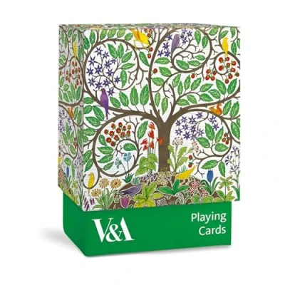 Image of Museums &amp; Galleries Artistic Playing Cards V&amp;A Botanical Tree of Life Design Classic Deck 52 with Jokers The Garden Eden by C.F.A Voysey