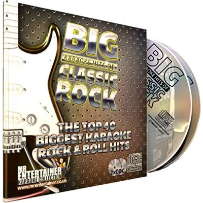 Image of Mr Entertainer Big Karaoke Hits of Classic Rock Double CD+G (CDG) Pack. 40 Top Songs