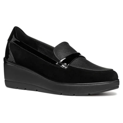 Image of Geox D ILDE women&#039;s Loafers / Casual Shoes in Black