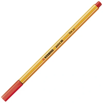 Image of STABILO Fineliner point 88 Pack of 10 Light Red