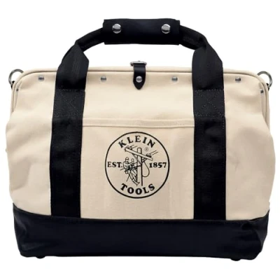 Image of Tool Bag, Canvas with Leather Bottom, 45 cm Klein Tools 5003 18