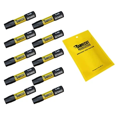 Image of 10 x SabreCut SCTX4032_10 32mm T40 TX40 Magnetic Impact Screwdriver Driver Bits Set Torx Heavy Duty Compatible with Dewalt Milwaukee Bosch Makita and More