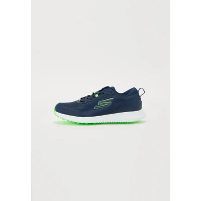 Image of Skechers Performance GO Golf MAX Fairway 4 shoes, Men&#039;s, Size: 8, Navy/lime Textile/synthetics