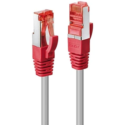 Image of Lindy Cat. 6 S/FTP 15 m CAT6 Crossover (S STP) Network cable (15 m, Cat6, Grey, Red, RJ45 RJ 45, Grey)
