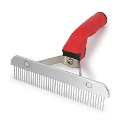 Image of ASOCEA Pet Dog Grooming Extra Large Rake Comb Deshedding Tool Beauty For Medium Dogs German Shepherd Golden Retriever Husky