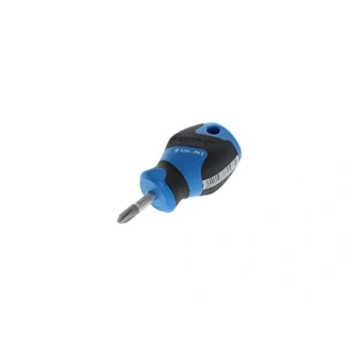 Image of GEDORE screwdriver Phillips PH2 small, Mini short, 3 component handle, length 81 mm, 2161 PH 2