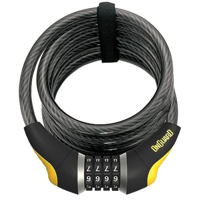 Image of Onguard Doberman 8031 Re settable Coil Combo Cable Lock, 185cmx12mm