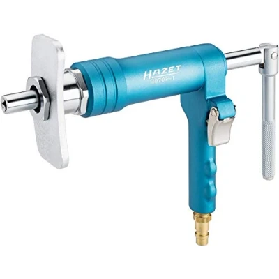 Image of HAZET 4970P 1/4 Reset Tool (Universal use Thanks to The Included Adapter Set, Ideal for Extended Brake Pistons and Small Callipers) 1/4, Black/Blue.