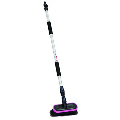 Image of Streetwize Extendable Car Wash Brush Extends to 1.7 Metre Aluminium Pole Ideal For Cleaning: Cars, Vans, 4x4&#039;s and Widows