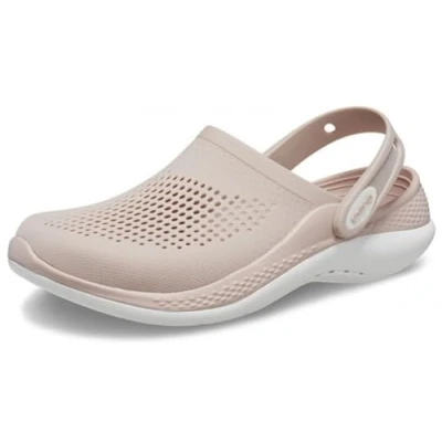 Image of Crocs Unisex LiteRide 360 Clog, Pink Clay/White, 12/13 UK