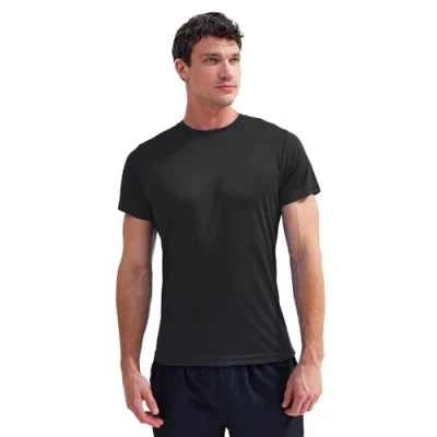 Image of TriDri Recycled Performance T Shirt Black Melange M