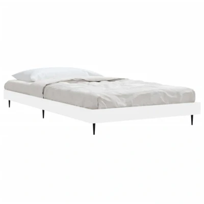 Image of vidaXL Bed Frame without Mattress White 90x200 cm Engineered Wood