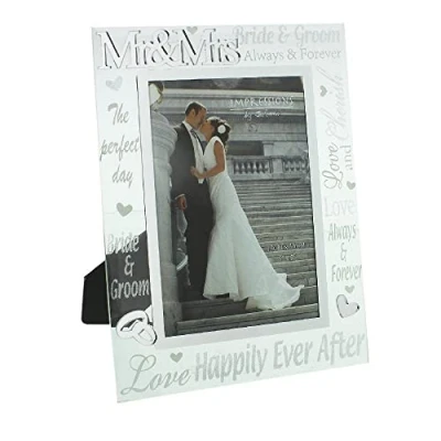 Image of Juliana Mirror 3D Words Wedding Frame 5&quot; x 7&quot;