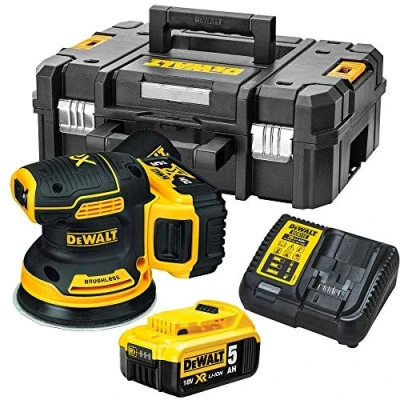 Image of DCW210P2 QW Lijadora Rotorbital sin escobillas XR 18V con 2 baterías Li Ion 5,0Ah