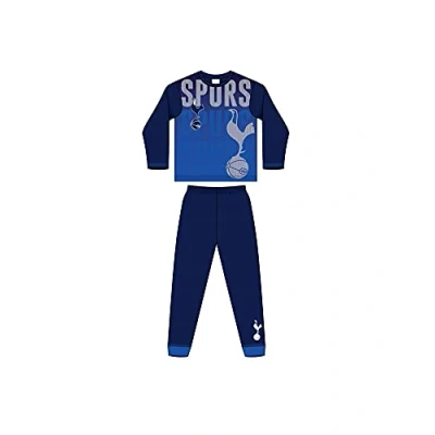 Image of Tottenham Football Club Pyjamas Official Design Sizes 4 12 Years (5 6 Years) Blue
