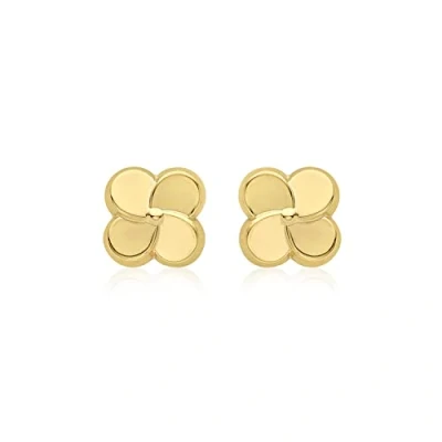 Image of Carissima Gold Women&#039;s 9 ct Yellow 7.5 mm Flower Stud Earrings
