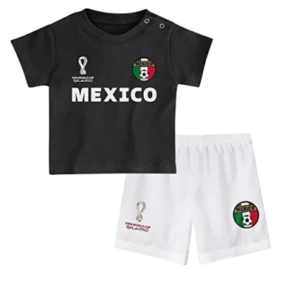 Image of FIFA Official World Cup 2022 Tee &amp; Short Set, Baby&#039;s, Mexico, Alternate Colours, 24 Months