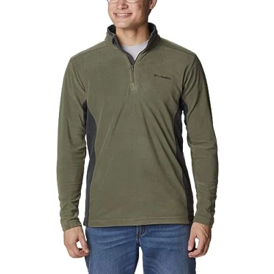 Image of Columbia Klamath RANGE II HALF ZIP Fleece jumper, Men&#039;s, Size: XS, Stone green/shark