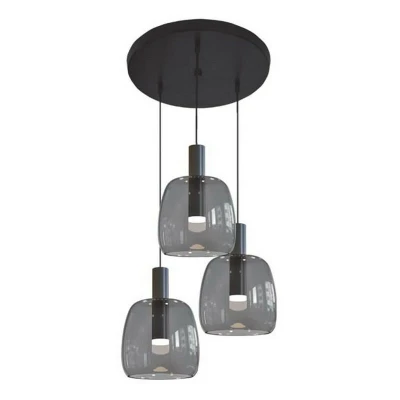 Image of Geri Ceiling Cluster Pendant Light LED 3x 5W 3000K Black