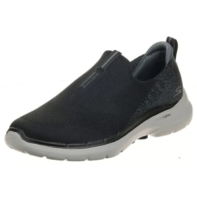 Image of Skechers Men&#039;s 216202 GO WALK 6 Sneaker, Black Textile, UK
