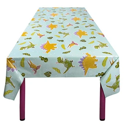 Image of Boland 50060 Dinosaur Tablecloth, Size 130 x 180 cm, Dinosaur, Decoration, Party Tableware, Accessories, Birthday, Party, Theme Carnival, Children&#039;s Carnival