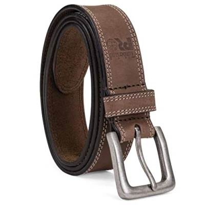Image of Timberland PRO Men&#039;s 38mm Boot Leather Belt, Brown, 40