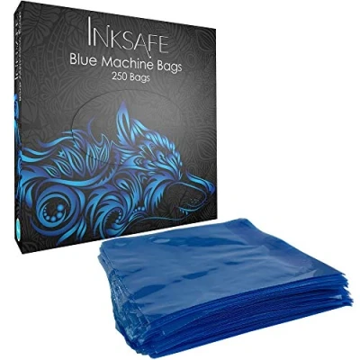 Image of Inksafe Tattoo Blue Machine Bags/Covers 14cm x Pack of 250