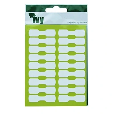 Image of Ivy White Self Adhesive 10mm x 38mm Jewellery Labels Sticky (90 Stickers)