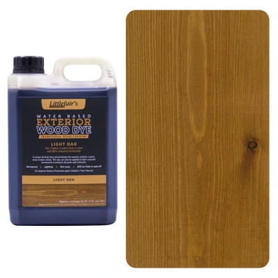 Image of Exterior Wood Dye Traditional Colours Colour: Light Oak Size: 5ltr