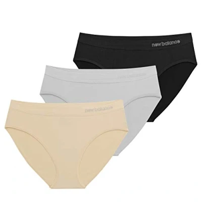 Image of New Balance Women&#039;s Ultra Comfort Performance Seamless Hipsters, 3 Pack of Underwear
