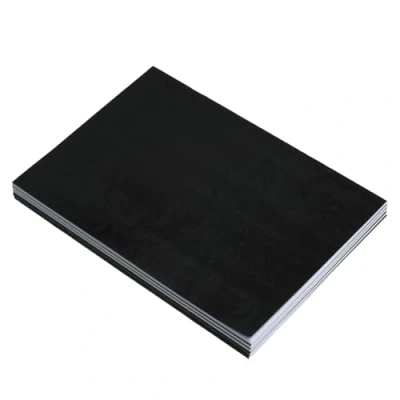 Image of Hawksbill Paper A4 Black Stapled Sketchbooks 5 Pack Portrait Sketchbook with Cartridge Paper, 20 Sheets, 40 Pages 140GSM Jotters Multipack for Work, Home, Uni, College, School or Office Use