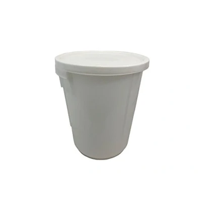Image of KetoPlastics White 25 Litre Storage Bucket With Lid/Nappy Bucket/Storage Container/Bucket/Bin (Made In UK)