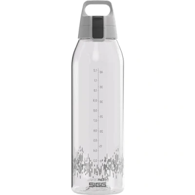Image of Sigg Tritan Renew Transparent Water Bottle Total Clear ONE MyPlanet Anthracite Suitable For Carbonated Beverages Dishwasher Safe With Fruit Strainer Leakproof BPA Free grey 1.5L