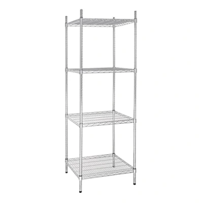 Image of Vogue 4 Tier Wire Tower Unit 1830X610X610mm Galvanised Zinc Shelving Storage