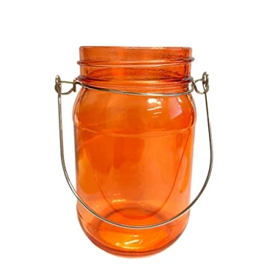 Image of Orange Jam Jar Tealight Holder