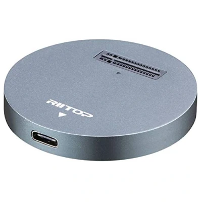 Image of NVMe to USB Docking Station, RIITOP M.2 PCIe SSD 3.1 C Reader Adapter for M Key