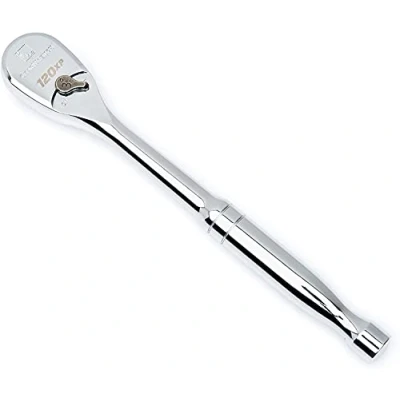 Image of Apex Tool Group GearWrench 81011P Full Polish Teardrop Ratchet with 1/4 Inch Drive
