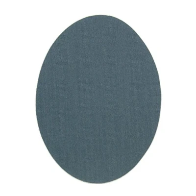 Image of 6 Medium Grey thermoadhesive Children&#039;s Knee Pads. Elbow Pads to Protect Your Clothes and Repair Pants, Jackets, Sweaters, Shirts. 10,5 x 8 cm. Ref. 10.