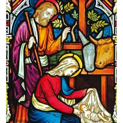 Image of Woodmansterne Charity Christmas Cards Pack of 5 Age UK, Marie Curie, BHF, Mind Religious Design The Nativity Made in UK Eco Friendly