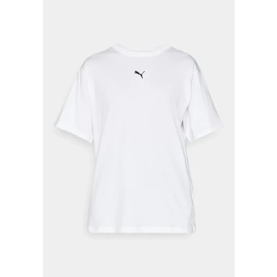Image of Puma Relaxed TEE Basic Tshirt, Women&#039;s, Size: Medium, White
