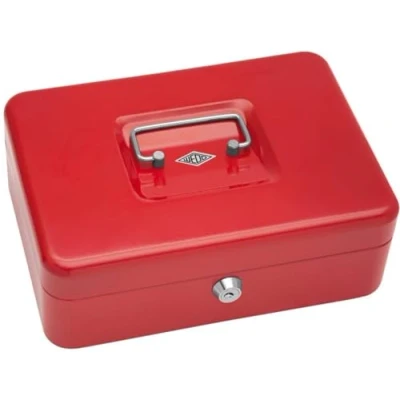 Image of Wedo 145 302X Cash box in Red Size 3 25.0 x 18.0 9.0 cm.
