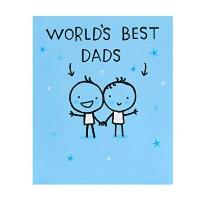 Image of World&#039;s Best Dads Super Unite! Father&#039;s Day Contemporary Greeting Card