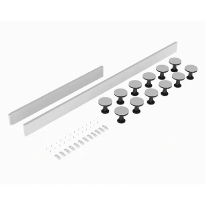 Image of Balterley Shower Tray Leg Set White For 1300mm 1800mm Rectangular &amp; Walk In Resin Trays