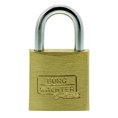 Image of Burg Wächter Trio 222 20 SB Padlock Set, Brass, 3,5 mm Bügelstärke