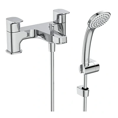 Image of Ideal Standard Ceraplan Dual Control Bath Shower Mixer with Set, Chrome